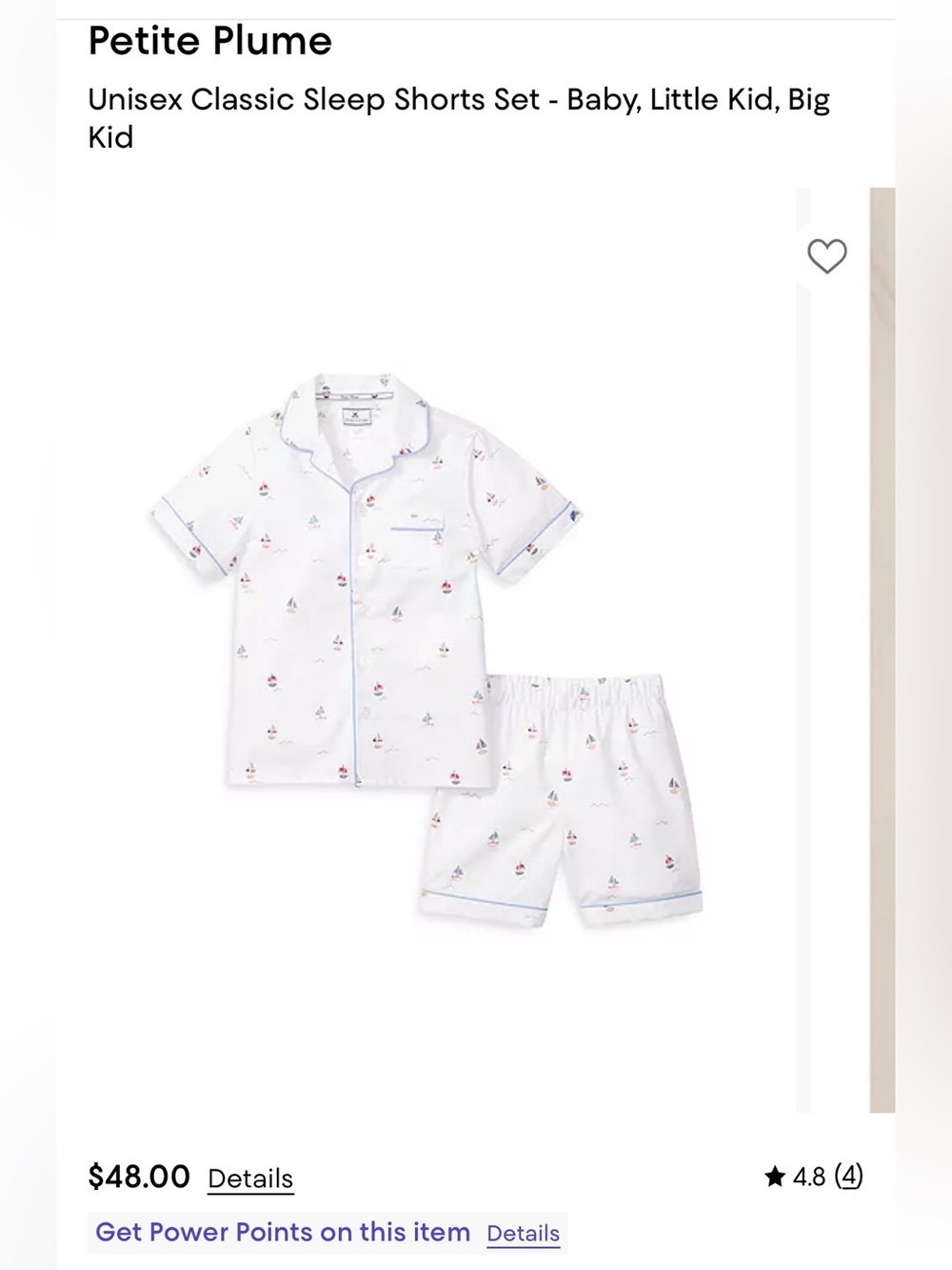 Petite Plume Sailboat Kids Pajama Set